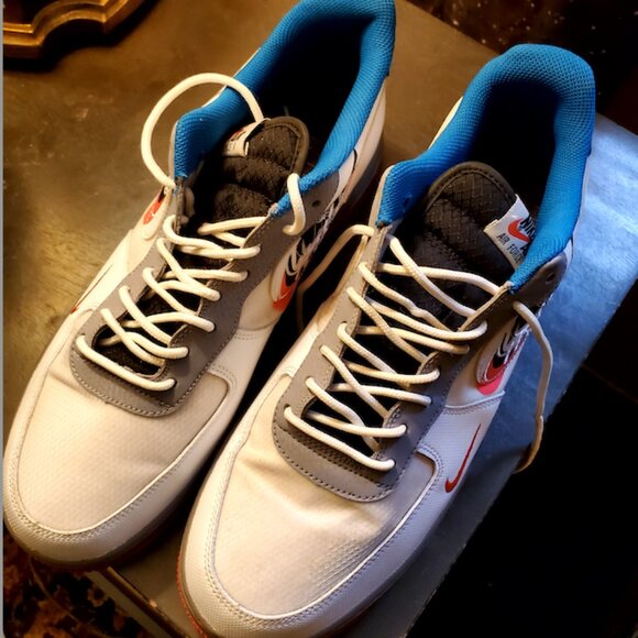 Nice Nike Air Force 1 07 One Low Time Capsule Script CT1620-100 Men's Size 11 😍 - Picture 3 of 5